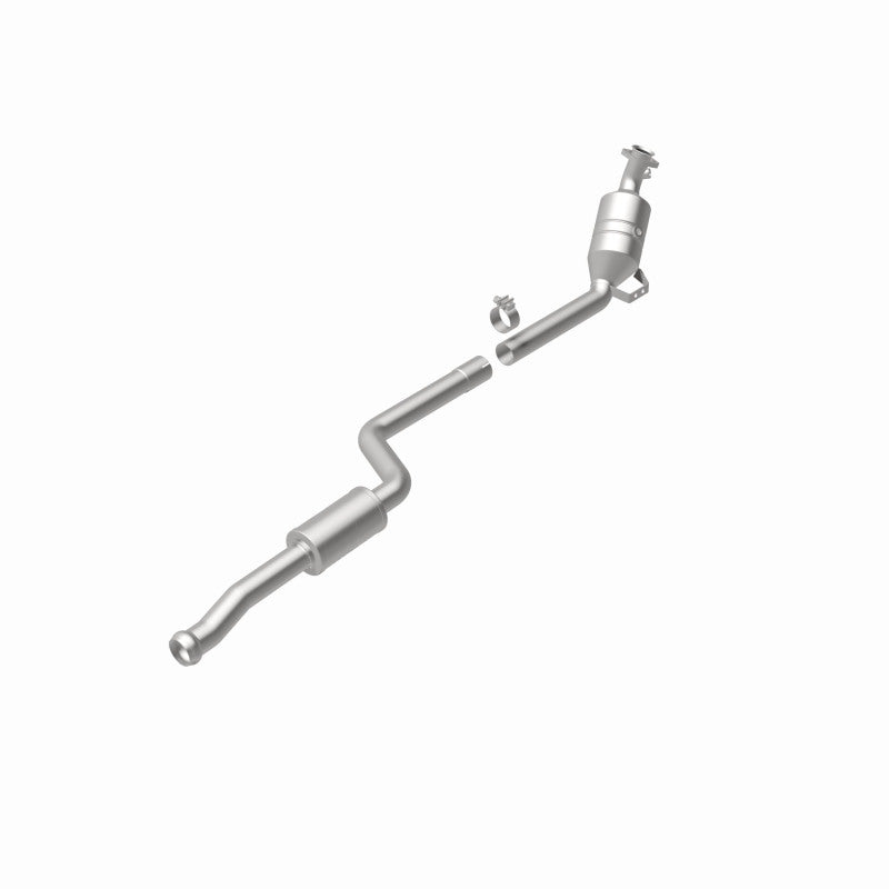 MagnaFlow 5461922 carb direct-fit catalytic converter, rear view of the turntable spin