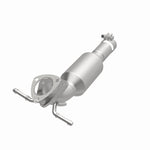 MagnaFlow 280131 oem grade direct-fit catalytic converter, opposite front three-quarter view of the turntable spin