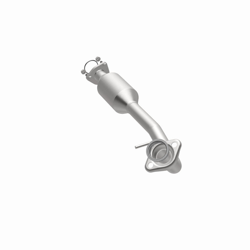 Converter angled down to the inlet flange