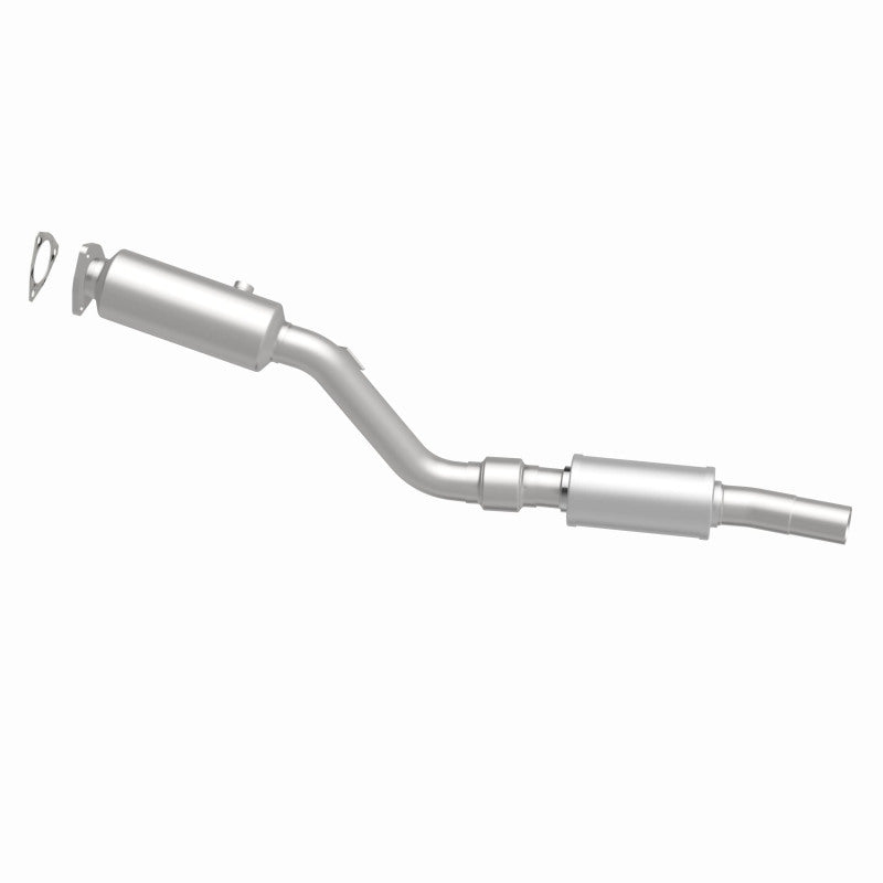 MagnaFlow 5461854 carb direct-fit catalytic converter, side view of the turntable spin