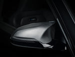 Akrapovic Carbon Fibre Mirror Cap Set - Matte WM-BM/CA/2/M for BMW M3 (F80) 2015-2018, side view