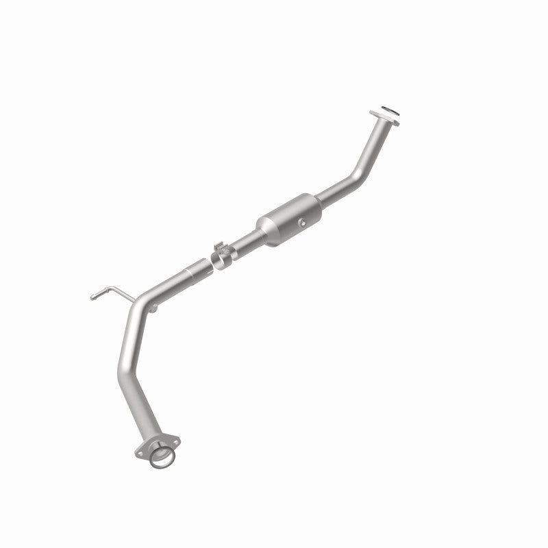 MagnaFlow 5551699 carb direct-fit catalytic converter, rear view of the turntable spin