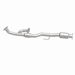 MagnaFlow 5571754 carb direct-fit catalytic converter, side view of the turntable spin