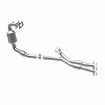 MagnaFlow 5582647 carb manifold converter, opposite rear three-quarter view of the turntable spin