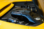 Capristo carbon fiber airbox for the Ferrari 488 installed, side view