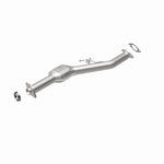 MagnaFlow 5421159 carb direct-fit catalytic converter, rear view of the turntable spin