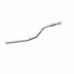 MagnaFlow 5551948 carb direct-fit catalytic converter, front three-quarter view of the turntable spin