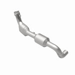 MagnaFlow 52449 oem grade direct-fit catalytic converter, rear view of the turntable spin