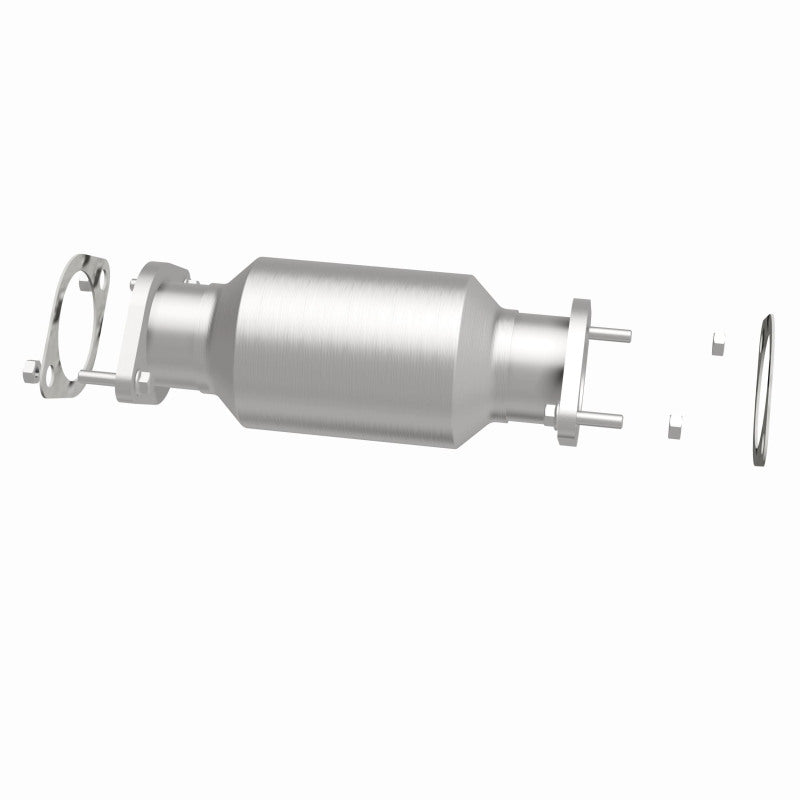 MagnaFlow 52861 oem grade direct-fit catalytic converter, side view of the turntable spin