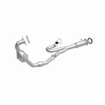 MagnaFlow 5582219 carb manifold converter, front three-quarter view of the turntable spin
