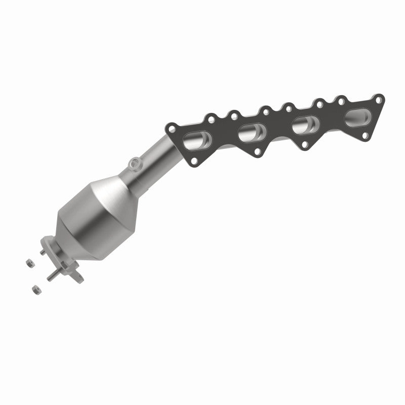 MagnaFlow 5531899 carb manifold converter, opposite side view of the turntable spin