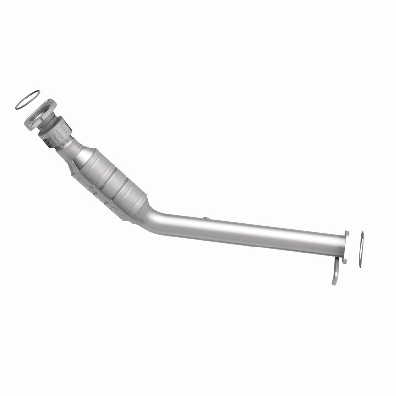MagnaFlow 5461195 carb direct-fit catalytic converter, side view of the turntable spin