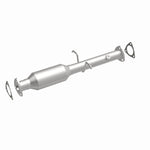 MagnaFlow 4481226 carb direct-fit catalytic converter, front three-quarter view of the turntable spin
