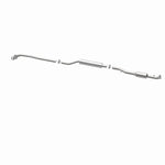 MagnaFlow 5451175 carb direct-fit catalytic converter, opposite rear three-quarter view of the turntable spin