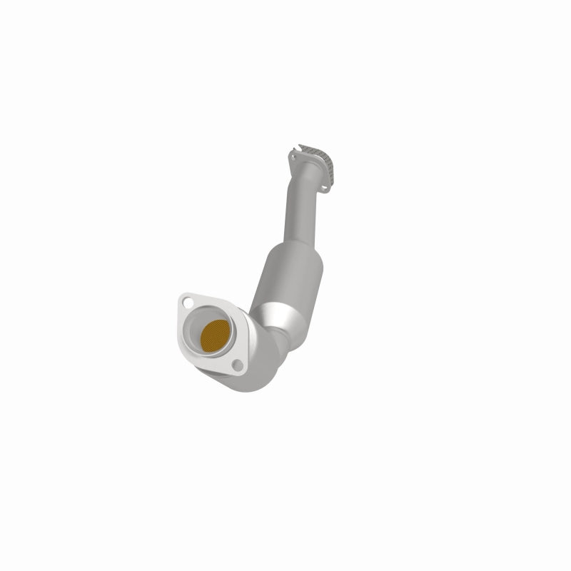 MagnaFlow 551057 carb direct-fit catalytic converter, side view of the turntable spin