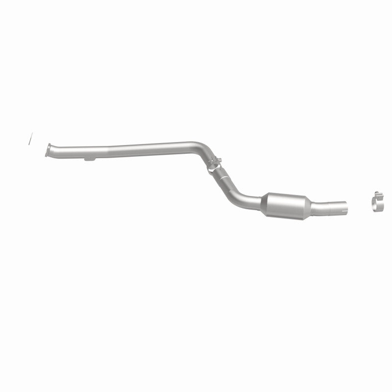 MagnaFlow 52249 oem grade direct-fit catalytic converter, side view of the turntable spin