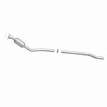 MagnaFlow 5451202 carb direct-fit catalytic converter, side view of the turntable spin