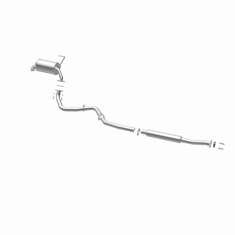 BRExhaust 106-0162 direct-fit exhaust kit, opposite rear three-quarter view of the turntable spin