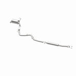 BRExhaust 106-0162 direct-fit exhaust kit, opposite rear three-quarter view of the turntable spin