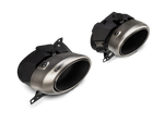 Akrapovic Tail pipe set (Titanium) TP-T/S/34 for Porsche 911 Turbo/Turbo S (992) 2021-2025, angled view