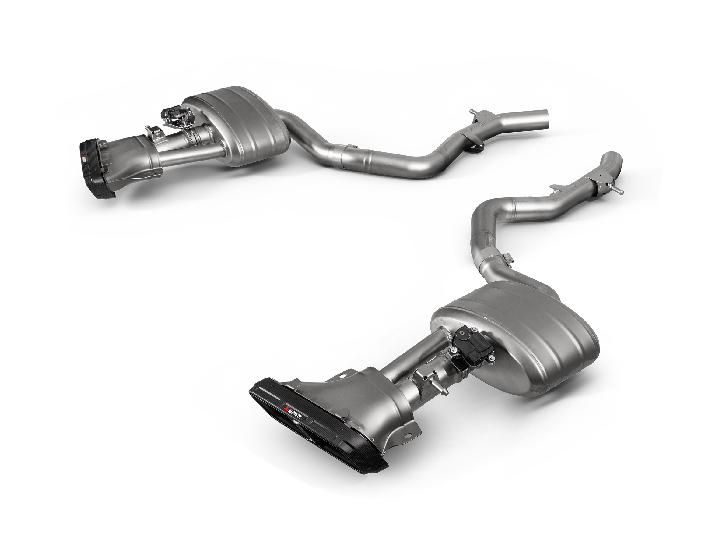 Akrapovic Mercedes Benz CLE 53 4MATIC / Cabriolet (C236 / A236) Titanium Slip On Exhaust S-ME/T/16H for Mercedes-Benz CLE53 AMG Coupe/Cabriolet C236/A236 2024-2027, side view