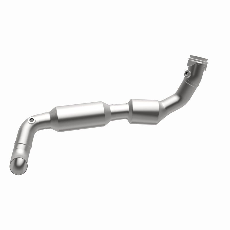 MagnaFlow 4583090 carb direct-fit catalytic converter, opposite side view of the turntable spin