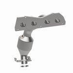 MagnaFlow 5531519 carb manifold converter, opposite side view of the turntable spin