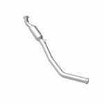 MagnaFlow 5561172 carb direct-fit catalytic converter, rear view of the turntable spin