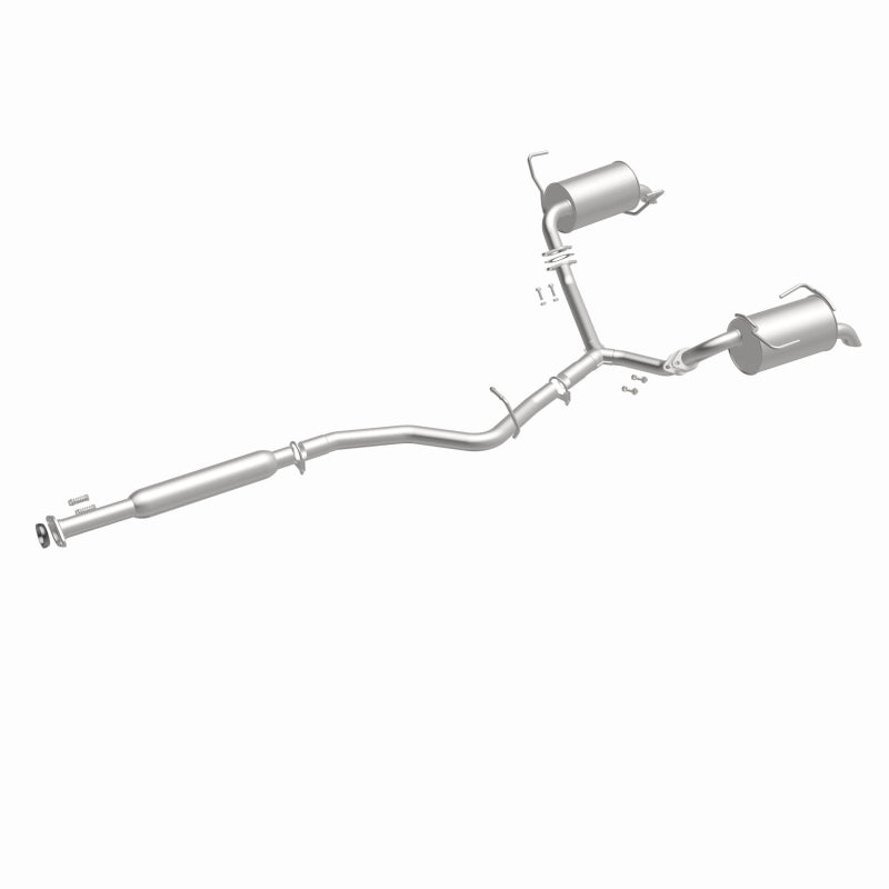 BRExhaust 106-0918 direct-fit exhaust kit, front three-quarter view of the turntable spin