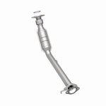 MagnaFlow 5461195 carb direct-fit catalytic converter, rear three-quarter view of the turntable spin
