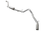 A top view of Stillen Cat Back Side Exit Exhaust System Polished tips for Toyota Tacoma 2024+ with white background