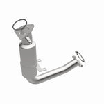 MagnaFlow 4481231 carb direct-fit catalytic converter, rear three-quarter view of the turntable spin