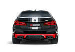 Akrapovic Evolution Line (Titanium) S-BM/T/2H for BMW M5 (F90) 2018-2023, rear view