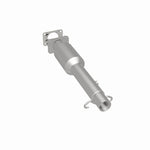 MagnaFlow 4481451 carb direct-fit catalytic converter, rear three-quarter view of the turntable spin