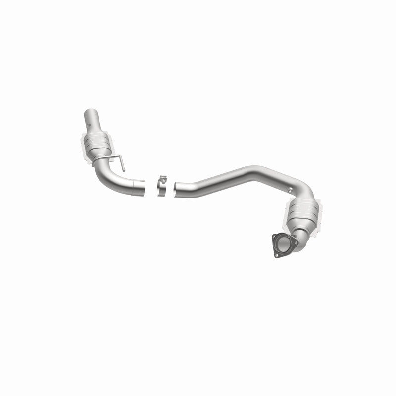 MagnaFlow 5582524 carb direct-fit catalytic converter, opposite side view of the turntable spin