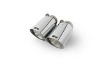 Pair of chrome angled tail pipes, Chrome Angled 102mm tip option for the Remus G30 5 Series Axle-Back Exhaust
