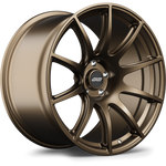 Bronze-finished alloy wheel with ten-spoke design and five-bolt mounting pattern on clean white background - APEX Wheels wheel for 19x11 ET40 5x112 - Satin Bronze