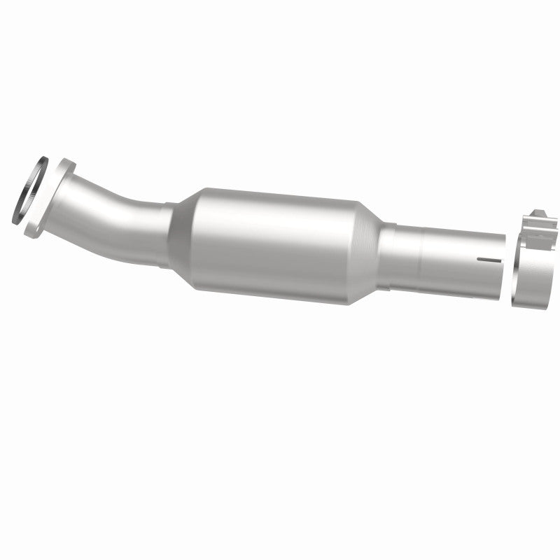 MagnaFlow 5571156 carb direct-fit catalytic converter, side view of the turntable spin