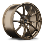Bronze finish alloy wheel with ten-spoke Y-design pattern and five lug bolt holes on clean white background - APEX Wheels wheel for 19x11 ET75 5x120.65 - Satin Bronze