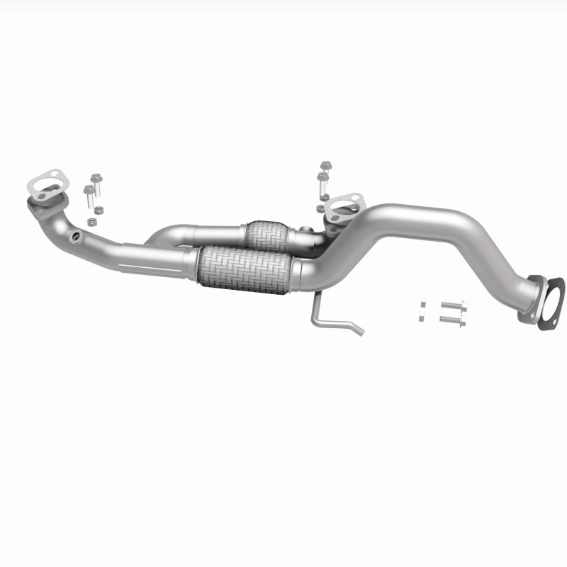 BRExhaust 107-0253 exhaust pipe, side view of the turntable spin
