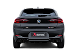 Akrapovic BMW X2 M35i (F39) Slip-On Line (Titanium) w/Carbon Tips S-BM/T/15H for BMW X2 M35i F39 2020-2022, rear view