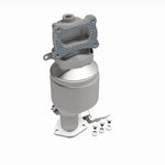 MagnaFlow 6511893 carb manifold converter, front three-quarter view of the turntable spin