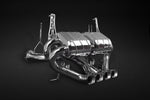 Capristo valved exhaust for the Lamborghini Aventador LP700 with four polished outlets
