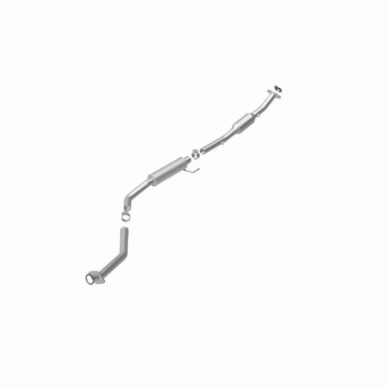 MagnaFlow 4481610 carb direct-fit catalytic converter, rear view of the turntable spin