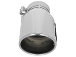 aFe MACH Force-Xp Universal Exhaust Tip 3 IN Inlet x 4-1/2 IN Outlet x 9 IN L- Polished Tip