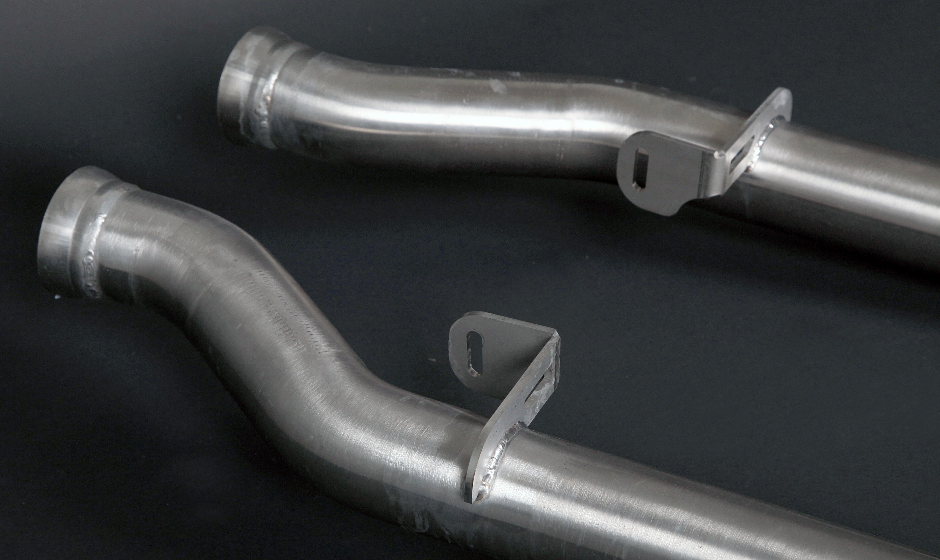 Capristo BMW M3 E92 stainless mid-pipes with mounting brackets