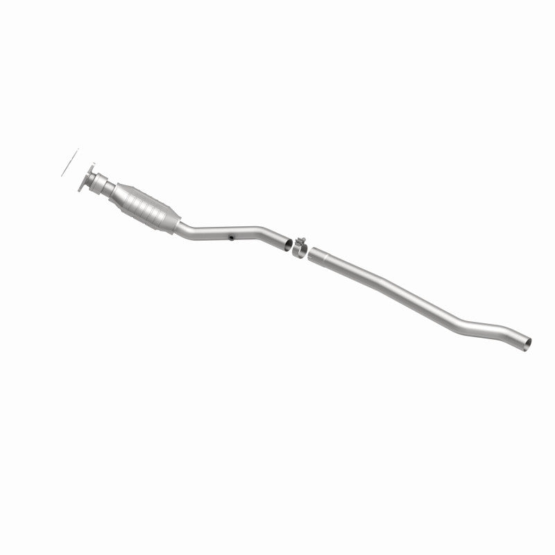 MagnaFlow 4451279 carb direct-fit catalytic converter, side view of the turntable spin