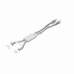 MagnaFlow 52849 oem grade direct-fit catalytic converter, rear view of the turntable spin