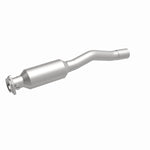 MagnaFlow 3322949 carb direct-fit catalytic converter, front three-quarter view of the turntable spin