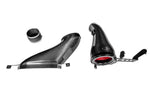 A front wide view of all parts of Eventuri Carbon Intake System for Mini Cooper S / JCW (F6X) 2024+ with white background